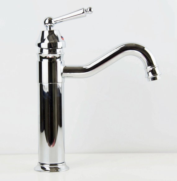 Faucet Floral Pattern Single Handle Mixer Tap Cold/Hot - View #10