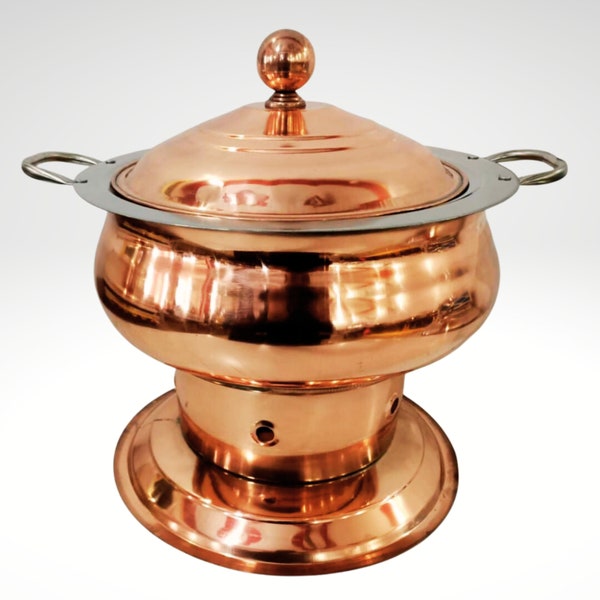 Outdoor Catering Buffet Party Chafing Dish Food Serving Warmer Restaurant Wedding Round