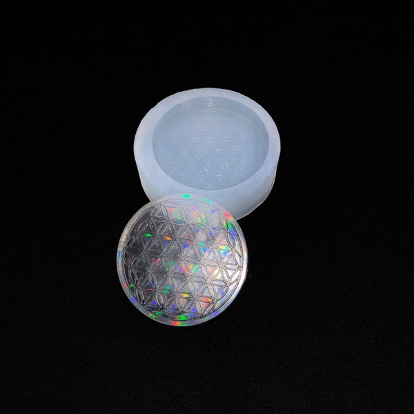 Flower of Life Silicone Mold Resin Mold Holographic Resin Mold holo mold