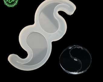 Yin and Yang mold silicone mold 5cm / 1,96Inch und 15cm / 5,9 Inch Resinmold from Chooseyours11