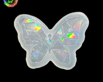 Butterfly Silicone Mold Resin mold holographic Butterfly Stakes 8cm suncatcher