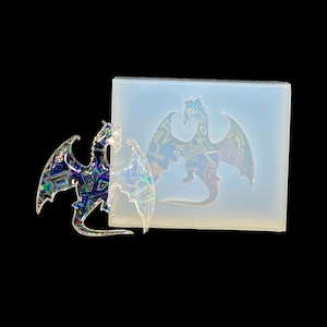 Fly Dragon Shield Molds for Epoxy Resin - Handmade Home Wall Decoration