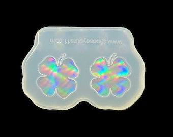 Shaker Bit 14 Mold / Three & Four Leaf Clover Mold / 12 in 1