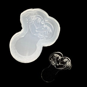 Shopping cart token horse silicone mold