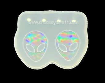 Ear studs Alien silicone mold Special Effect 2 pieces set for ear studs
