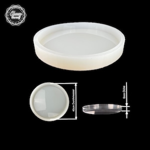Cirkelform i silikon 10 till 50 cm i diameter 6-50 mm tjock Resinform Underlägg Klocka och bordsform 40cm / 15,74Inch