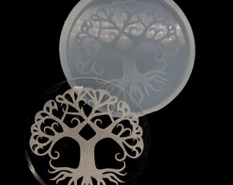 Coaster Tree of Life Silicone Mold Resin Mold