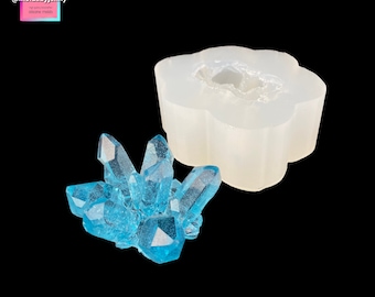 Angel crystal cluster silicone mold Resin mold Druzy