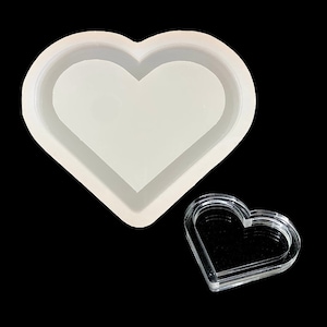 Heart shape tray ore shaker silicone mold resin mold 6-10cm