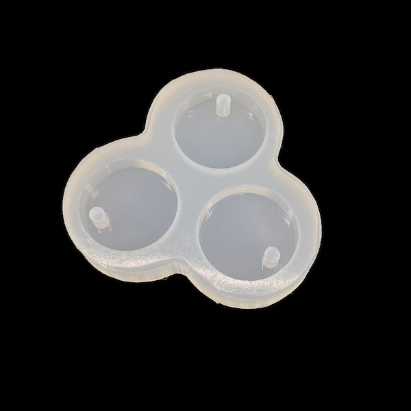 Kleiner charm 2cm rund mit loch 3stk set 