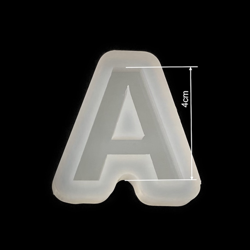 Letters silicone mold handmade mirrored abc alphabetic character Resin mold Buchstaben Silikonform image 2