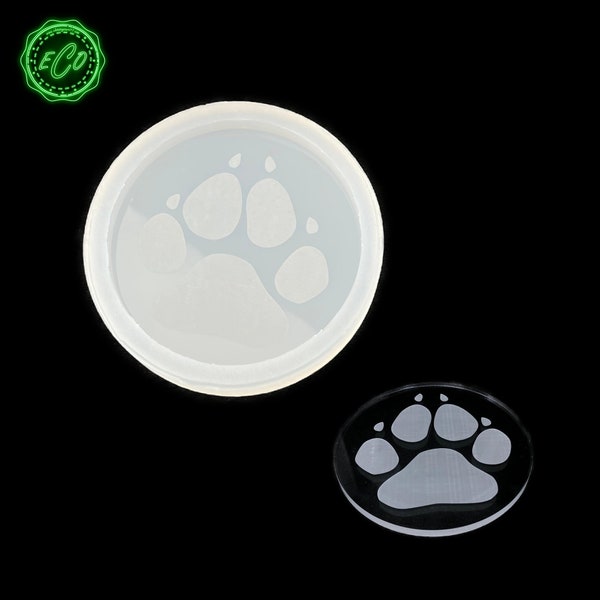 Dogs Paw Silicone Mold Resin mold coaster mold