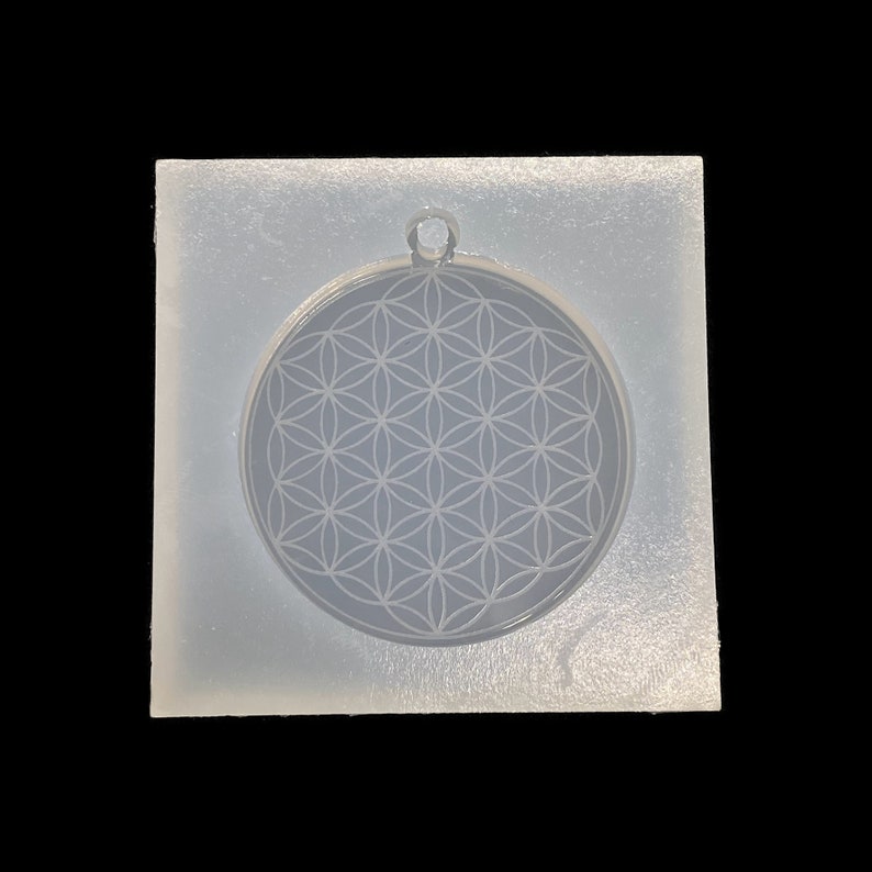 Flower of Life Silicone Mold 4cm-20cm Resin Mold from Chooseyours11 Handmade super Glossy 4cm with eyelet