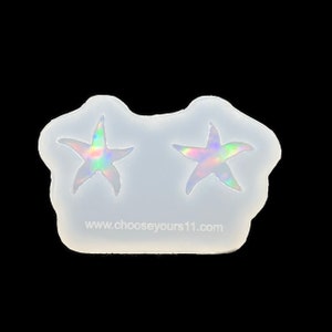 Ear studs starfish silicone mold Special Effect 2 pieces set for ear studs