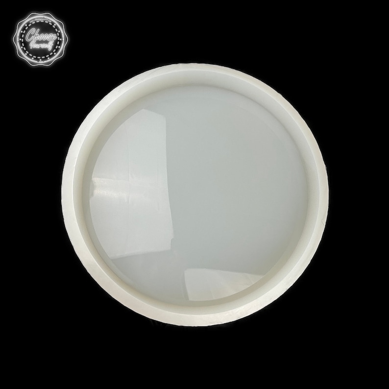 Cirkelform i silikon 10 till 50 cm i diameter 6-50 mm tjock Resinform Underlägg Klocka och bordsform bild 1