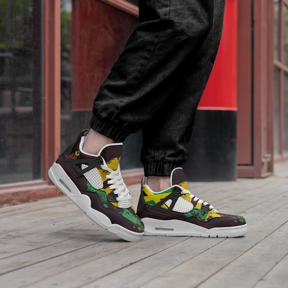 Scarpe da ginnastica Rasta Jamaica Air One Love Peace Rastafari Reggae Vibes scarpe da ginnastica alla moda traspiranti con lacci antiscivolo unisex Etsy Italia