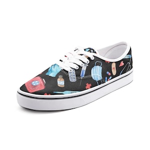 Chaussures d&#39;allaitement, baskets d&#39;infirmière, modèle médical, cadeau pour infirmière, chaussures de toile unisexe mode mocassins bas
