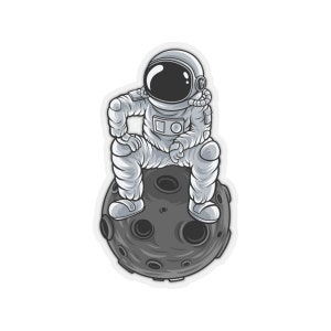 Pegatina de astronauta, pegatina de Spaceman, pegatina espacial, pegatina de Galaxy Kiss-Cut para los amantes del espacio