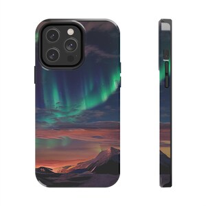 Aurora Borealis Phone Case, iPhone Case, Northern Lights Phone Cases, Ice Mountain Snow, Case-Mate