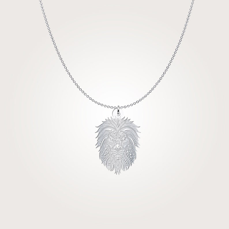 Lion Jewelry Lion Necklace Lion head pendant
