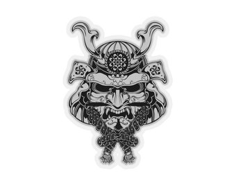 Samurai Sticker, Samurai Warrior Bushido Fighter Japanese Oni Kiss-Cut Stickers for Samurai Lover