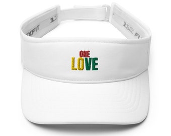 Rasta Visors Hats Embroidered Rastafari Colors Jamaican Roots Peace Cap Visor