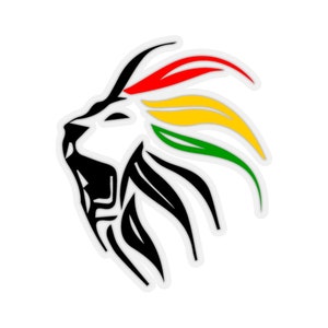 Adesivo de leão Rastafari, adesivos Rasta Lion Art Dreadlock Rastafari Kiss-Cut para amante Rasta, adesivos Kiss-Cut