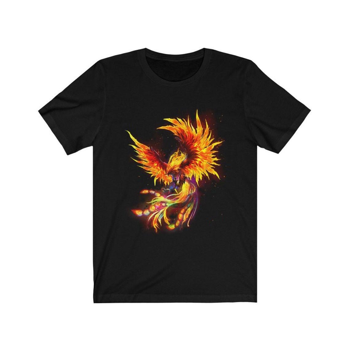 Phoenix T-shirt Phoenix Rising From the Ashes Rebirth - Etsy UK