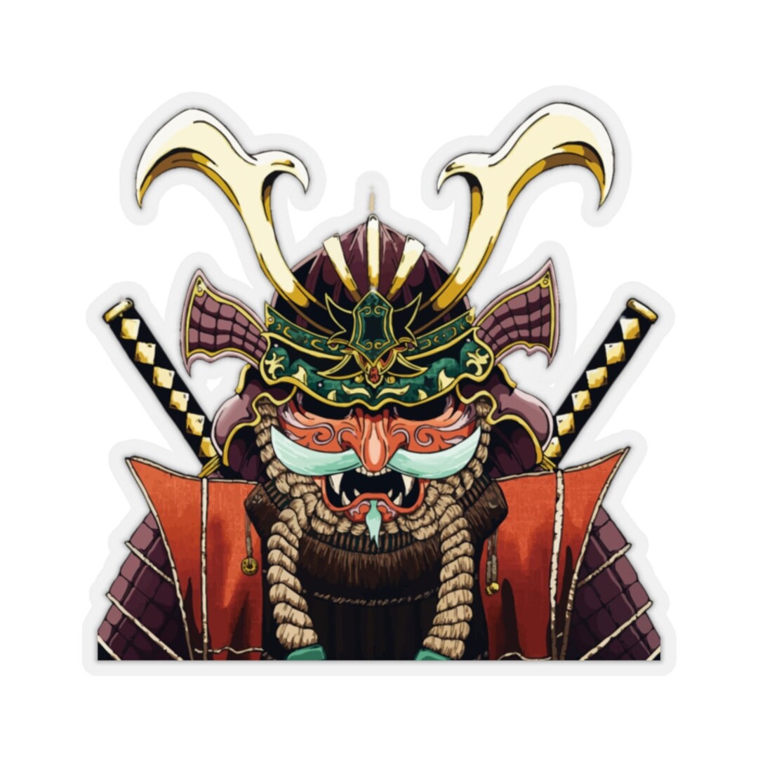 Samurai Warrior Bushido Fighter Japanese Oni Kiss-cut Stickers for ...