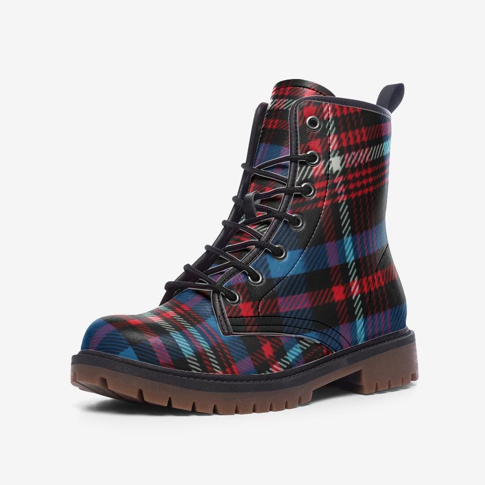 Tartan Plaid Boots UK