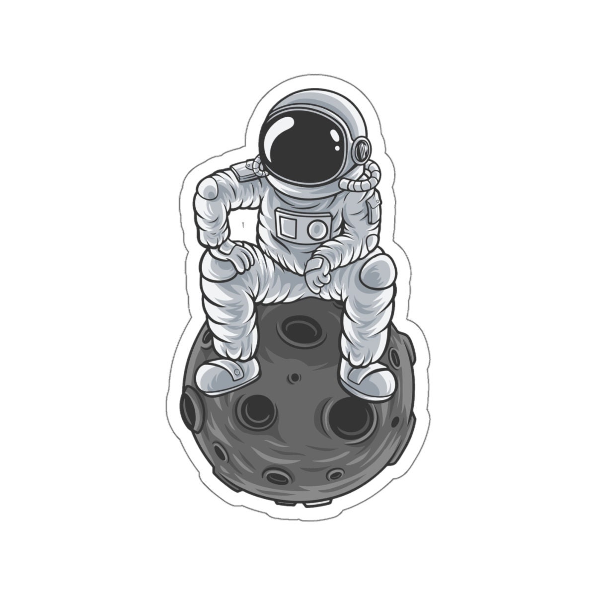 Astronaut Sticker, Spaceman Sticker, Space Sticker, Galaxy Kiss-cut Stickers  for Space Lover - Etsy