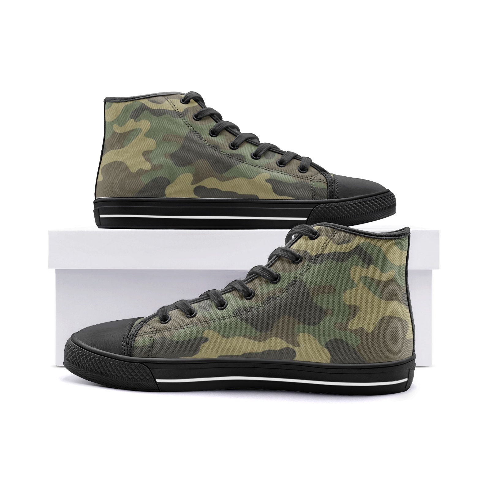 Camo High Top Shoes, Green Camouflage Sneakers Camo Footwear, Available in Black and in White, Men Women Gift, Unisex High Top Canvas Shoes - Etsy Camo High Top Shoes, Green Camouflage Sneakers Camo Footwear, Available in Black and in White, Men Women Gift, Unisex High Top Canvas Shoes - Etsy