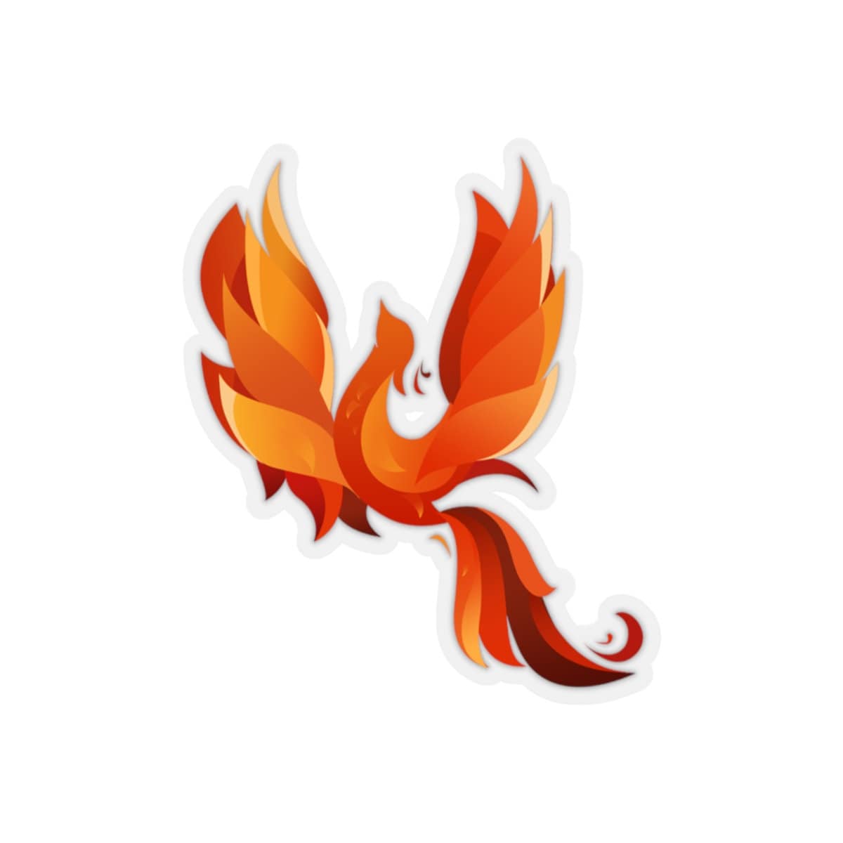 Rising Phoenix Out Of The Ashes Fire Fenix Phoenix Sticker Etsy