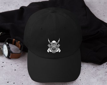 Samurai hat, Bushido Hat, Oni Mask, Samurai Mask, Samurai Helmet, Bushido Helmet, Ninja, Dad hat