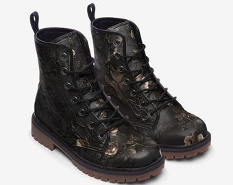 Gothic Combat Boots Casual Leather Lightweight boots MT