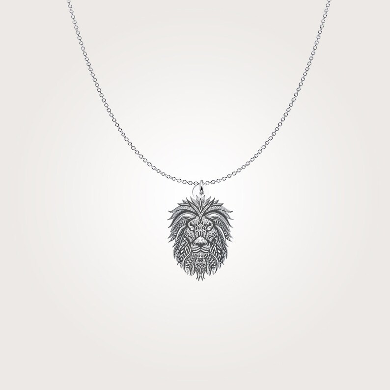 Lion Jewelry Lion Necklace Lion head pendant