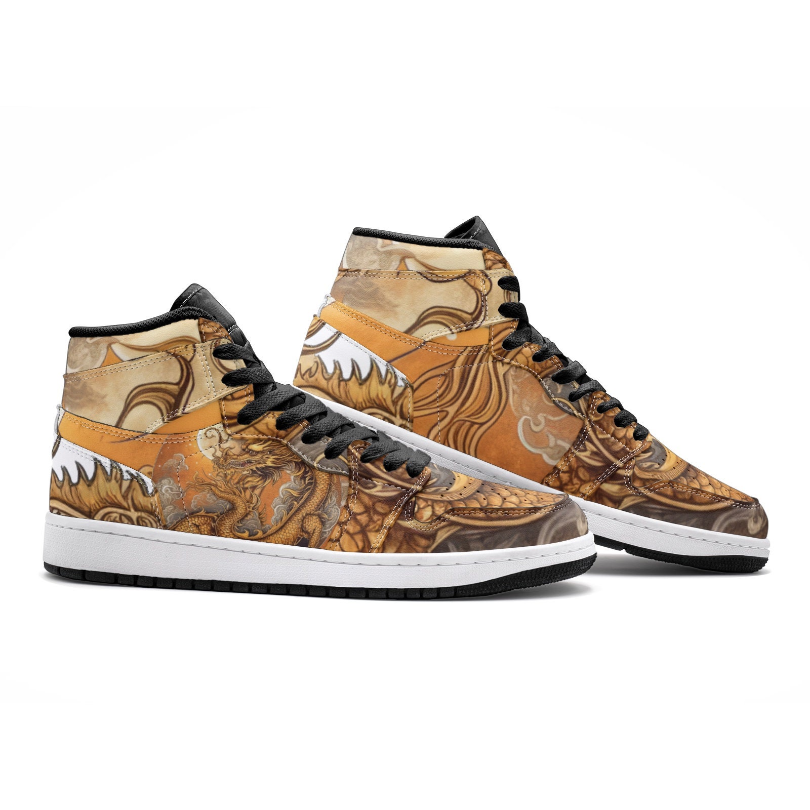 Chinese Dragon Sneakers, Cool Custom Shoes, Unisex Sneaker