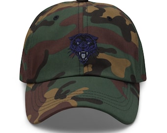 Camo negro pantera sombrero para hombres para las mujeres / gorra de béisbol unisex estilo sombrero de papá