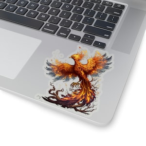 Phoenix Rising Sticker, Out of the Ashes, New Beginnings & Resurrection ...