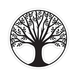 Tree Of Life Sticker, Vinyl Sticker, Trees, Tree Kiss-Cut Stickers