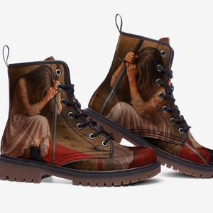 Majestic,  Crowned Warrior Boots, Strength, Elegance Casual Leather Lightweight boots MT