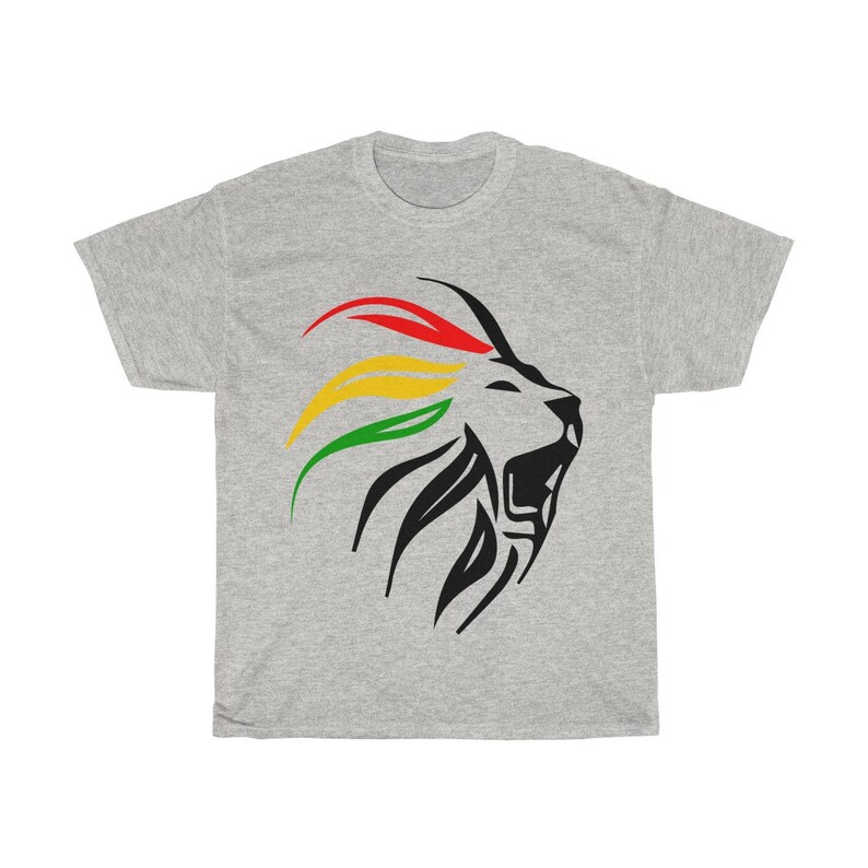 Rasta Lion Rastafari Tshirt Jamaica T Shirt Reggae Music Etsy