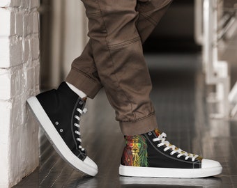 Rasta Lion Sneakers Rastafari Reggae Jamaica, Women's