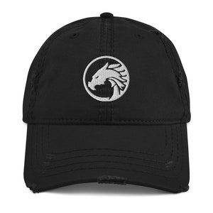Dragon Hat Unique Epic Embroidered Mythical Dragons Caps Distressed Dad Hat