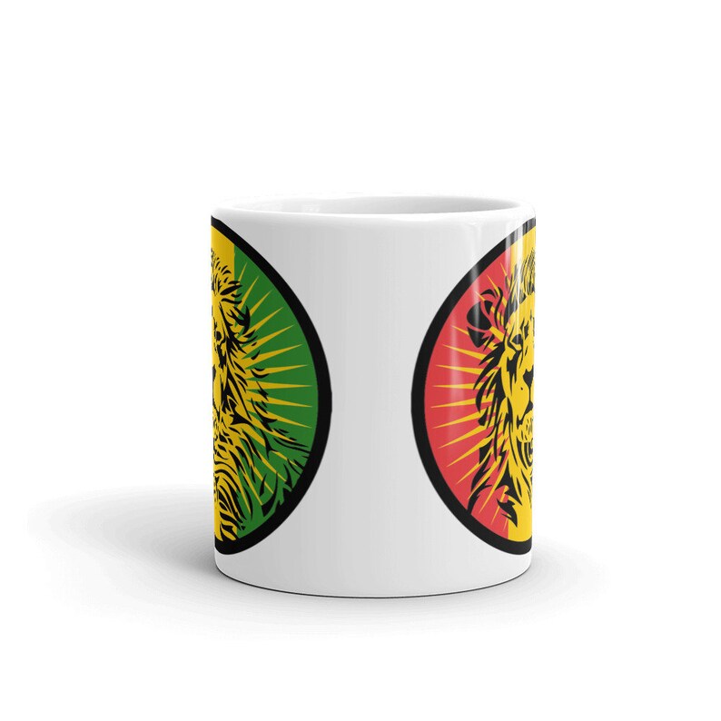 Cool Rasta Lion Mug Lion of Judah Reggae Mug Rasta Gift Etsy
