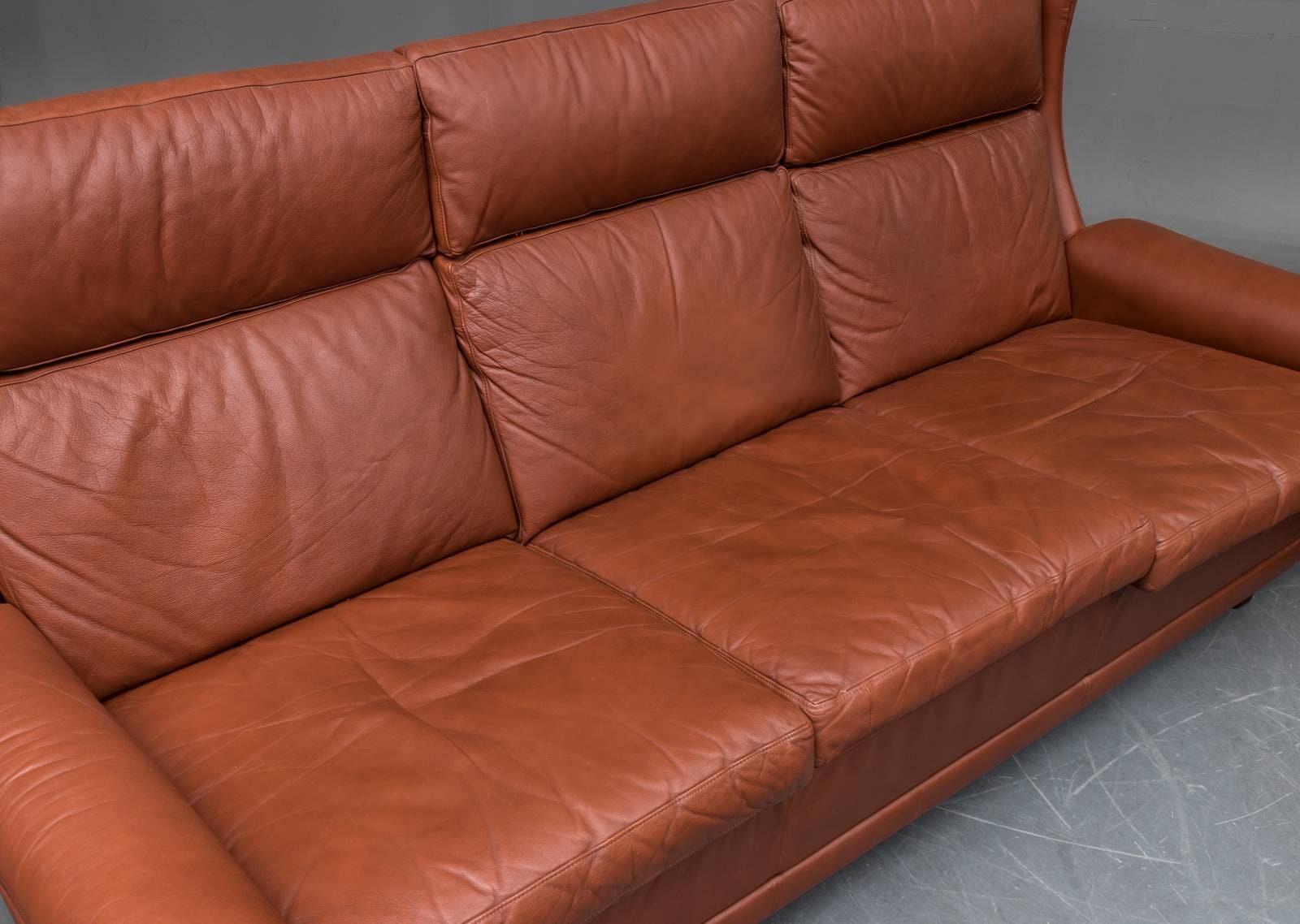 Danish three seater high back sofa (sofa only)