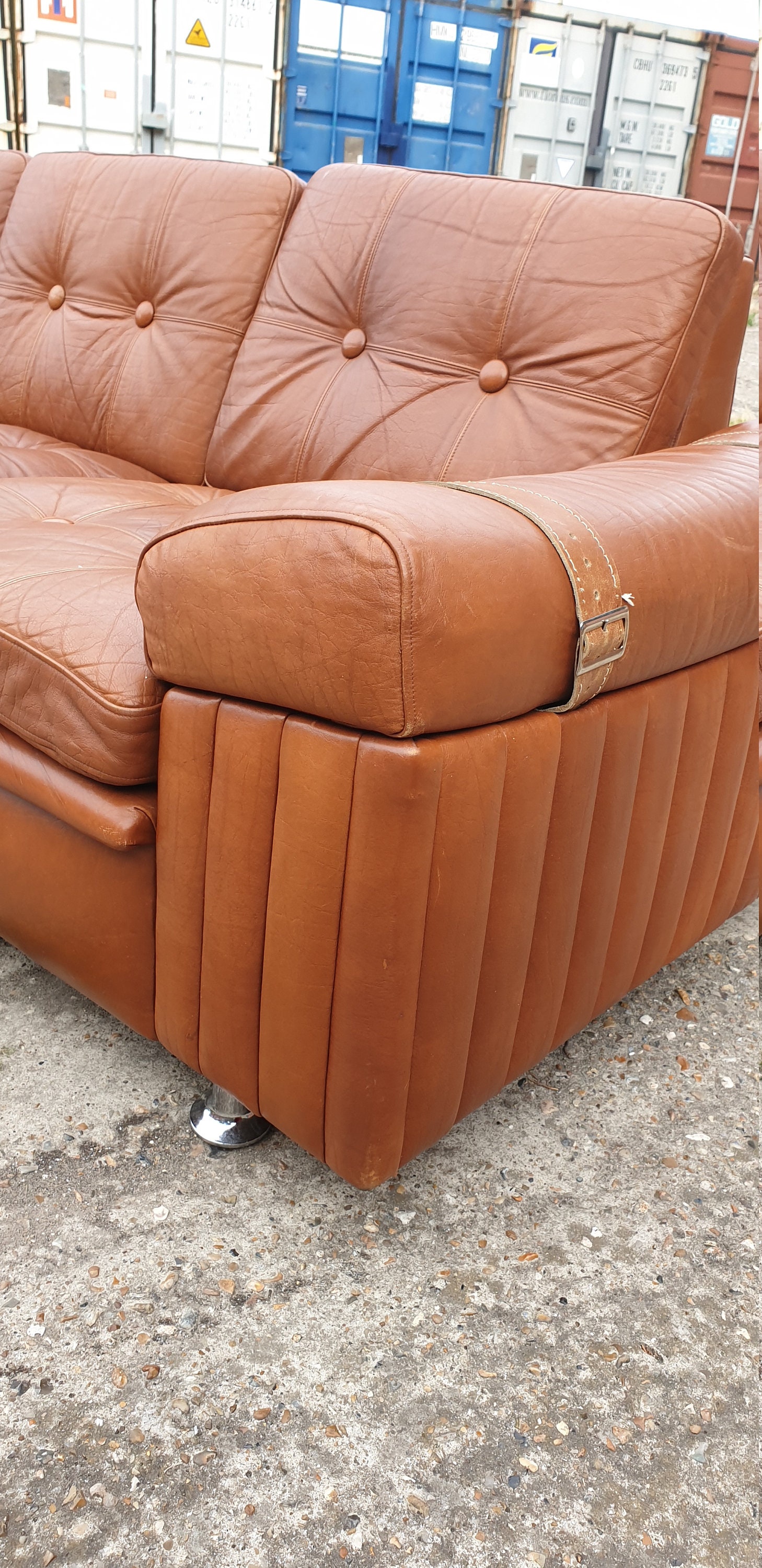 Danish Skipper furniture leather sofa Etsy