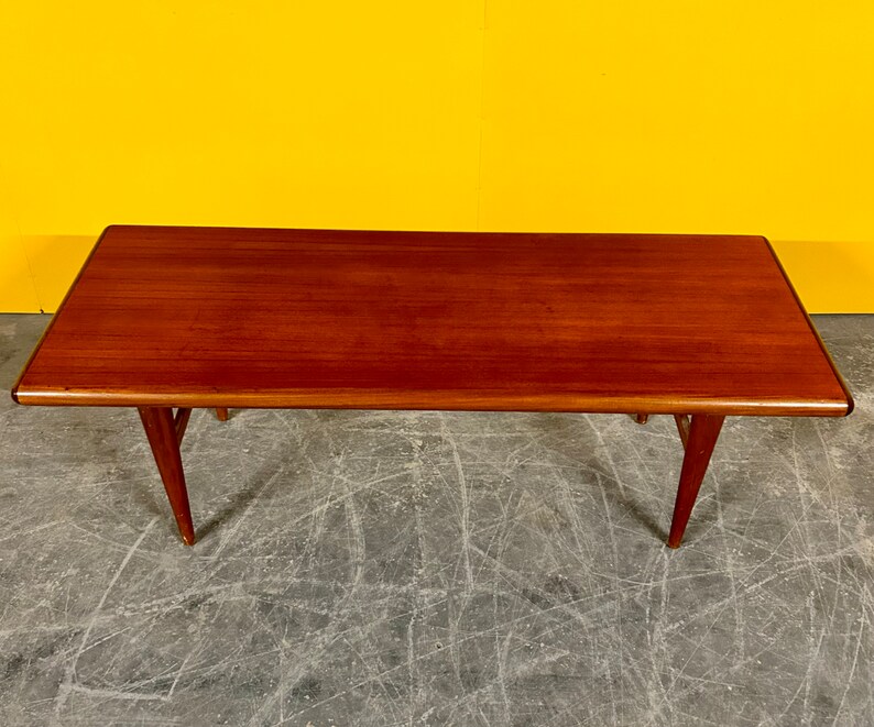 Danish Vintage Teak Coffee Table Etsy