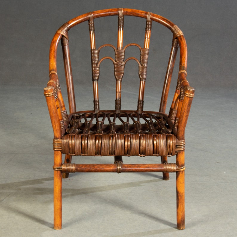 Pair of Vintage Bamboo Chairs Etsy UK