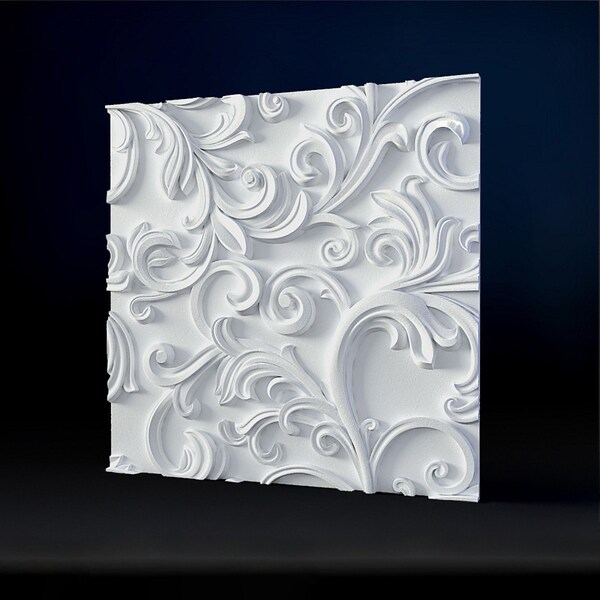 Venzel - ABS Plastic mold 3D Panel, for making from plaster (gypsum) or concrete - decor wall panels